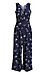 Floral Print Cropped Jumpsuit Thumb 1