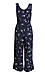 Floral Print Cropped Jumpsuit Thumb 2