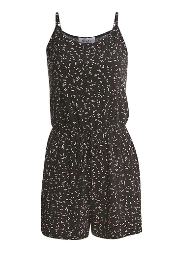 Sleeveless Printed Romper Slide 1