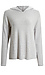 Ribbed Contrast Hooded Top Thumb 1