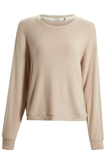Hi-Lo Ribbed Long Sleeve Slide 1