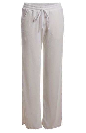 Ribbed Pant with Drawstring Slide 1