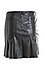 Pleated Faux Leather Mini Skirt Thumb 2