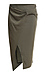 Asymmetrical Drape Tie Pencil Midi Skirt Thumb 1