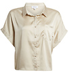 Satin Button Down Blouse