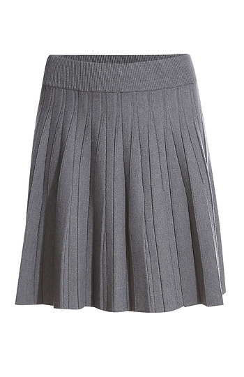 Pleated Knit Tennis Skirt Slide 1