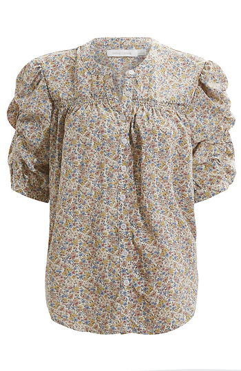 Bishop+Young Ruched Sleeve Blouse Slide 1