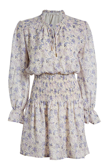 Bishop+Young Smocked Waist Floral Print Dress Slide 1