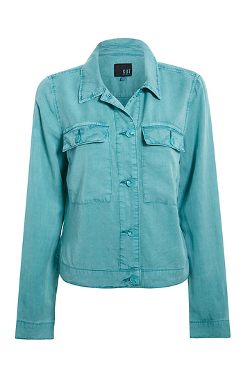 KUT from the Kloth Abigail Button Front Jacket Slide 1