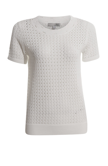 KUT from the Kloth Short Sleeve Sweater Top Slide 1