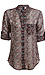 KUT from the Kloth Button Front Long Sleeve Sheer Blouse Thumb 1