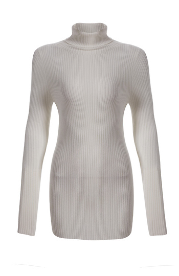 Ribbed Turtleneck Slide 1