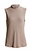 Liverpool Mock Neck Sleeveless Rib Knit Top Thumb 1