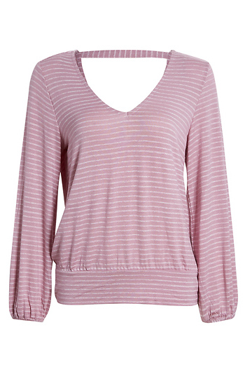 Liverpool Twist Back Long Sleeve Top Slide 1