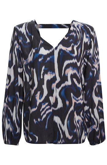 Liverpool Double V Neck Blouse Slide 1