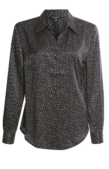 Liverpool Button Front Woven Blouse Slide 1