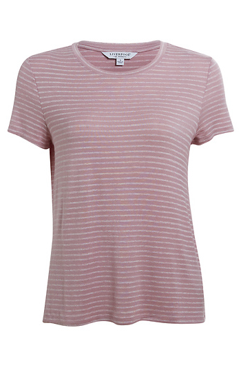 Liverpool Slim Fit Crew Neck Knit Tee Slide 1