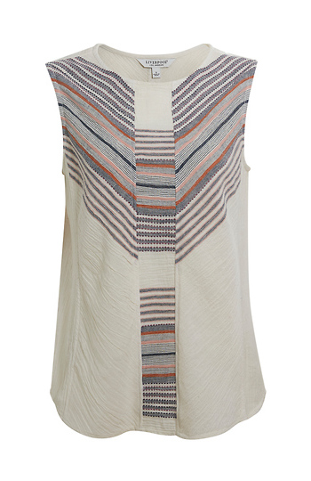 Liverpool Sleeveless Patterned Popover Slide 1