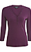 Liverpool 3/4 Rib Knit Button Up Top Thumb 1