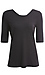 Liverpool Reversible Rib Knit Top Thumb 1