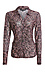 Liverpool Printed Mesh Button Front Shirt Thumb 1