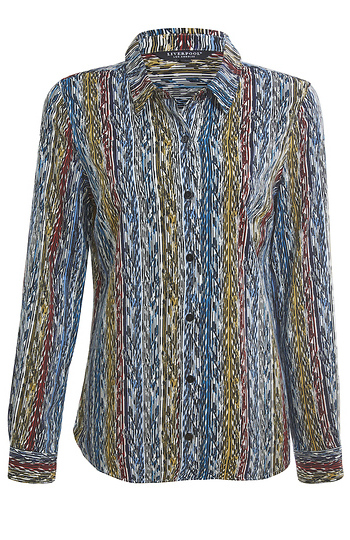 Liverpool Button Up Woven Blouse Slide 1
