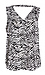 Liverpool Sleeveless Double V-Neck Animal Print Top Thumb 1