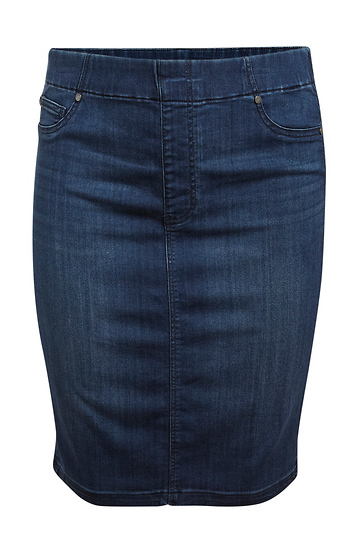 Liverpool Denim Pencil Skirt Slide 1