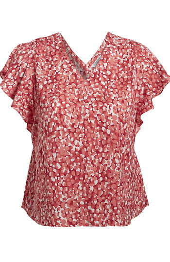 Liverpool Flutter Sleeve Top Slide 1