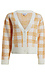 Gingham Pattern Button Front Cardigan Thumb 1