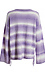 Ruched Drawstring Stripe Pattern Sweater Thumb 2