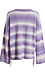 Ruched Drawstring Stripe Pattern Sweater Thumb 2