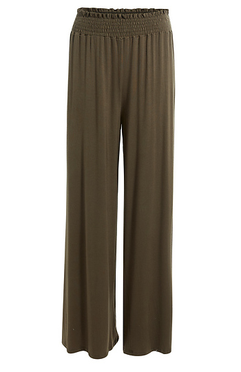 Smocked Wide Leg Pants Slide 1