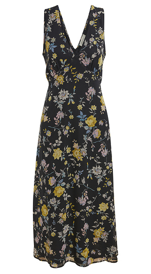 Printed Sleeveless Midi Dress Slide 1