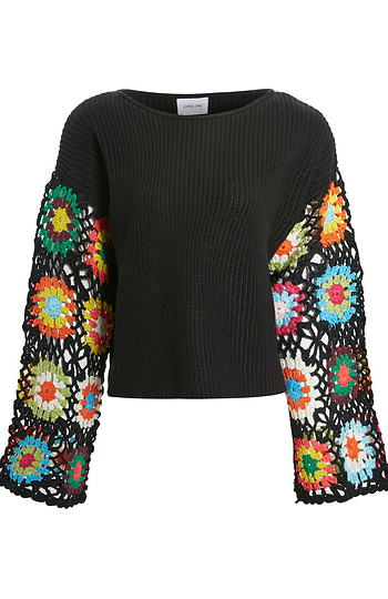 Crochet Knit Top Slide 1