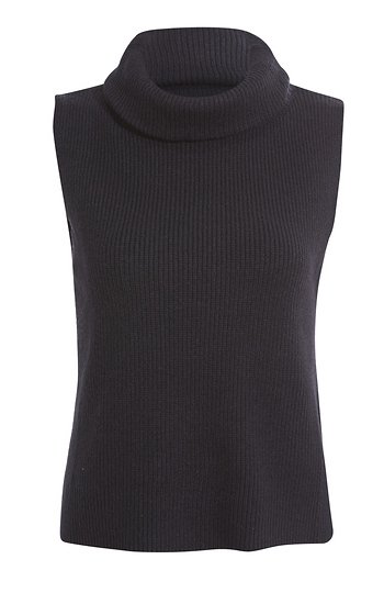 Sleeveless Turtleneck Sweater Slide 1