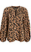 Long Puff Sleeve Printed Top Thumb 1