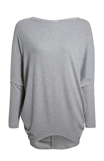 Dolman Sleeve Ribbed Top Slide 1