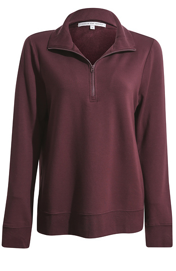 Super Soft Half Zip Sweatshirt Slide 1