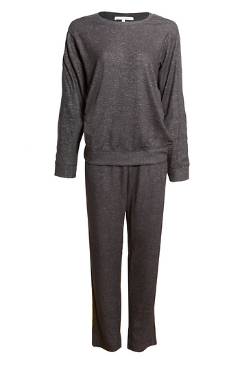 Crew Knit Sweater+Straight Leg Pant Matching Set Slide 1