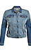 Sneak Peek Distressed Denim Jacket Thumb 1