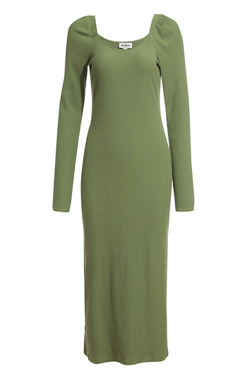 Long Sleeve Fitted Midi Dress Slide 1