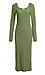 Long Sleeve Fitted Midi Dress Thumb 1