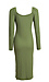 Long Sleeve Fitted Midi Dress Thumb 2