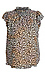 Mock Neck Animal Print Top Thumb 1