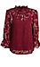 Smock High Neck Floral Embroidered Long Sleeve Thumb 1