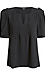 Split Neck Short Sleeve Top Thumb 1