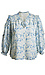 Split Neck Floral Blouse Thumb 1