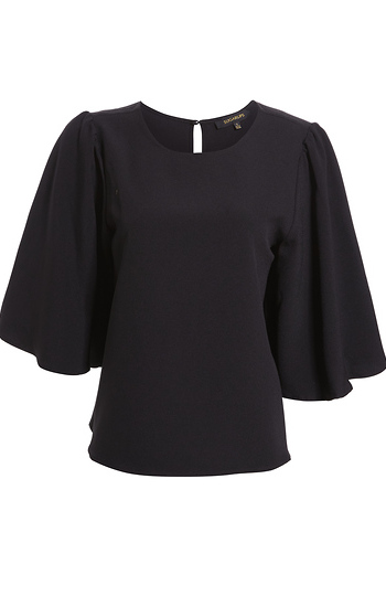 Three Quarter Ruffled Sleeve Blouse Slide 1