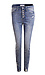 High Rise Crop W/ Exposed Button Fly Denim Thumb 1